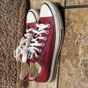 Burgundy converse